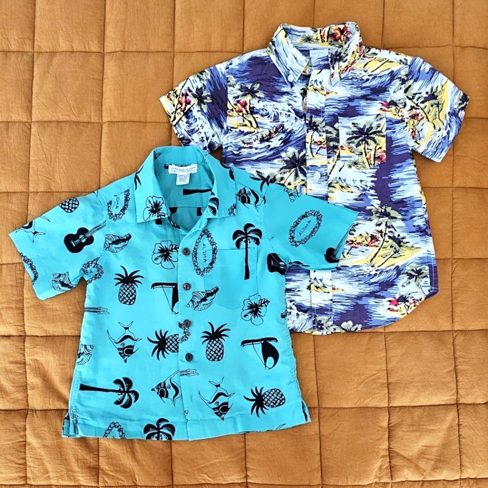 Tropical Aloha Hawaiian Shirts sz Toddler 3T-4T